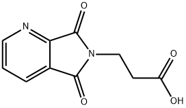 3-(5,7-二氧代吡咯并[3,4-B]吡啶-6-基)丙酸分子式结构图