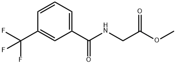 2-(3-(三氟甲基)苯甲酰氨基)乙酸甲酯分子式结构图