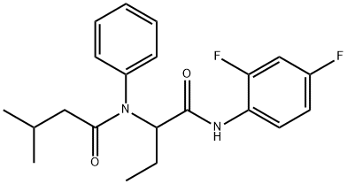 Butanamide, N-[1-[[(2,4-difluorophenyl)amino]carbonyl]propyl]-3-methyl-N-phenyl- (9CI)分子式结构图