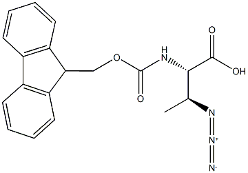 [S-(R*,R*)]-3-叠氮基-2-[[芴甲氧羰基]氨基]丁酸分子式结构图