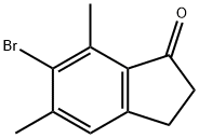 6-溴-5,7-二甲基-2,3-二氢-1H-茚-1-酮分子式结构图