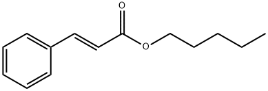 2-Propenoic acid, 3-phenyl-, pentyl ester, (2E)-分子式结构图