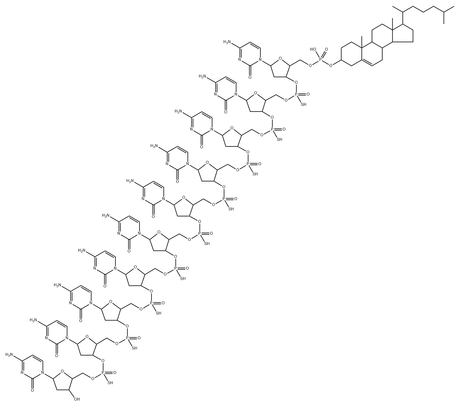 Chol-SdC10分子式结构图