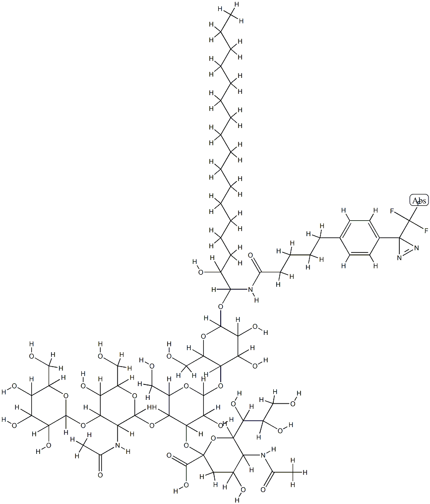 N-Diazirinyl-lyso-G(M1)分子式结构图