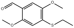 2,5-二甲氧基-4-乙巯基苯甲醛分子式结构图