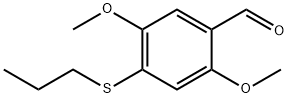 2,5-DIMETHOXY-4-PROPYLTHIOBENZALDEHYDE分子式结构图