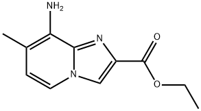 8-氨基-7-甲基咪唑并[1,2-A]吡啶-2-羧酸乙酯分子式结构图