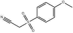 2-((4-甲氧基苯基)磺酰基)乙腈分子式结构图