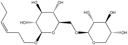 aoba alcohol xylopyranosyl-(1-6)-glucopyranoside分子式结构图