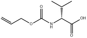 ((烯丙氧基)羰基)-D-缬氨酸分子式结构图