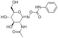 (1Z)-2-(乙酰基氨基)-2-脱氧-N-[[(苯基氨基)羰基]氧基]-D-葡萄糖酸肟 DELTA-内酯分子式结构图