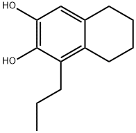 2,3-Naphthalenediol, 5,6,7,8-tetrahydro-1-propyl- (6CI)分子式结构图