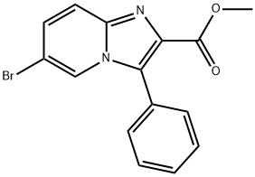 6-溴-3-苯基咪唑并[1,2-A]吡啶-2-羧酸甲酯分子式结构图