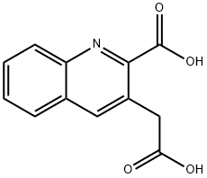 2-CARBOXY-3-CARBOXYMETHYLQUINOLINE分子式结构图