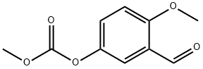 3-甲酰基-4-甲氧基苯基甲基碳酸酯分子式结构图