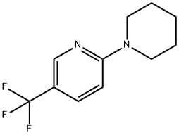 2-PIPERIDIN-1-YL-5-(TRIFLUOROMETHYL)PYRIDINE分子式结构图