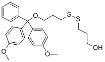 3'-O-[(DIMETHOXYTRITYL)PROPYL][3-HYDROXYPROPYL]DISULFIDE分子式结构图