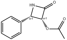 (3R,4S)-2-氧代-4-苯基氮杂环丁-3-基 乙酸酯分子式结构图