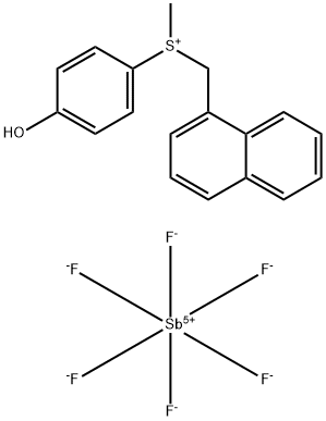 (4-羟基苯基)(甲基)(萘-1-基甲基)锍六氟锑酸盐分子式结构图