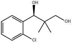 (1S)-1-(2-chlorophenyl)-2,2-dimethylpropane-1,3-diol分子式结构图