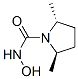 1-Pyrrolidinecarboxamide,N-hydroxy-2,5-dimethyl-,(2R-trans)-(9CI)分子式结构图