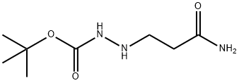 Hydrazinecarboxylic acid, 2-(3-amino-3-oxopropyl)-, 1,1-dimethylethyl ester分子式结构图