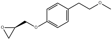 (R)-3-[4-(2-Methoxyethyl)phenoxy]-1,2-epoxypropane分子式结构图