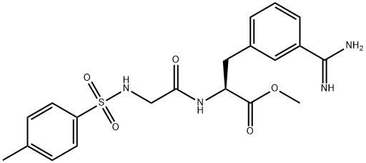 N(alpha)-tosylglycyl-3-amidinophenylalanine methyl ester分子式结构图