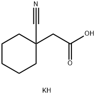 2-(1-氰基环己基)乙酸钾盐分子式结构图