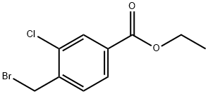 4-(溴甲基)-3-氯苯甲酸乙酯分子式结构图