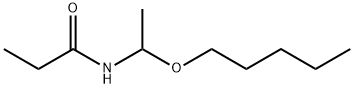 Propanamide,  N-[1-(pentyloxy)ethyl]-分子式结构图