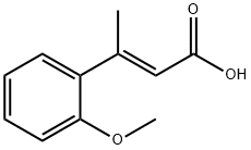 3-(2-甲氧苯基)丁-2-烯酸分子式结构图