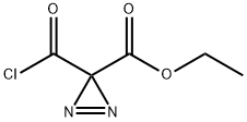 3H-Diazirine-3-carboxylic acid, 3-(chlorocarbonyl)-, ethyl ester (9CI)分子式结构图