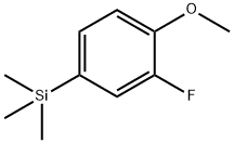 (3-氟-4-甲氧基苯基)三甲基硅烷分子式结构图