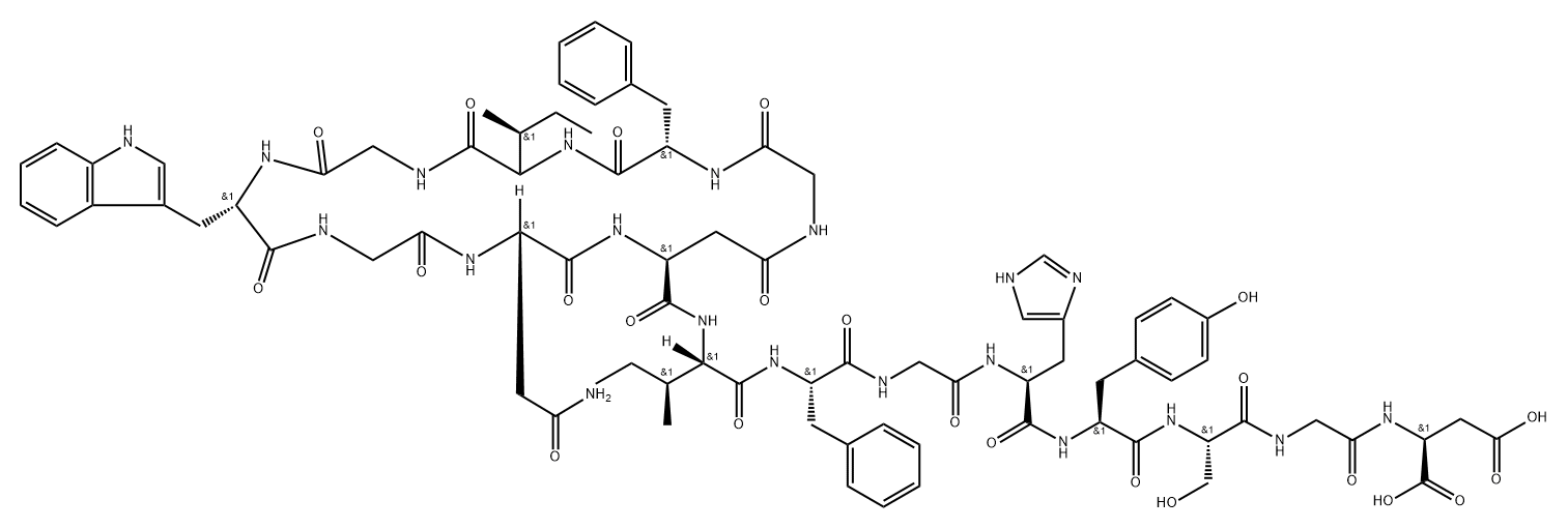 des-phenylalanine-anantin分子式结构图