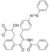 O-(alpha-(benzoylamino)-4-(phenylazo)cinnamoyl)-beta-phenyllactate分子式结构图