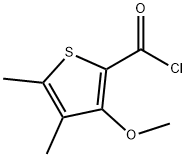 2-Thiophenecarbonyl chloride, 3-methoxy-4,5-dimethyl- (9CI)分子式结构图