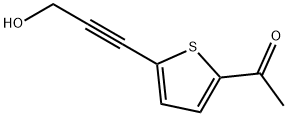 1-[5-(3-羟基-1-丙炔)-2-噻吩]-1-乙酮分子式结构图