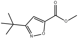 3-叔丁基异恶唑-5-羧酸甲酯分子式结构图