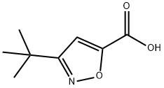 3-(叔丁基)异噁唑-5-羧酸分子式结构图