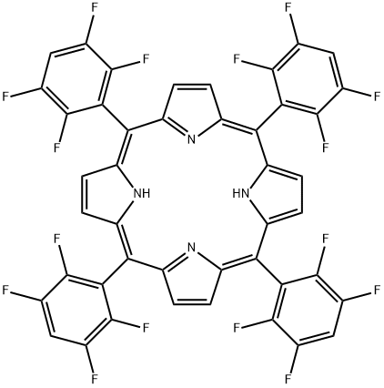 MESO-四(2,3,5,6-四氟苯基)卟啉分子式结构图