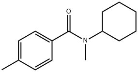 N-环己基-N-甲基-4-甲基苯甲酰胺分子式结构图