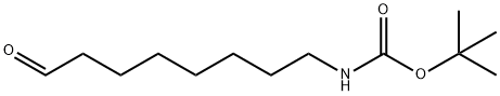 (8-氧代辛基)氨基甲酸叔丁酯分子式结构图