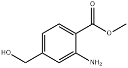 2-氨基-4-羟甲基苯甲酸甲酯分子式结构图