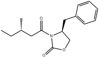 (3S,4S)-4-BENZYL-3-(3-METHYLPENTANOYL)-OXAZOLIDIN-2-ONE分子式结构图