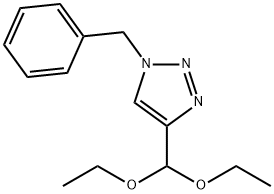 1-Benzyl-4-(diethoxymethyl)-1,2,3-triazole分子式结构图