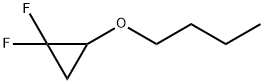 Cyclopropane, 2-butoxy-1,1-difluoro- (9CI)分子式结构图