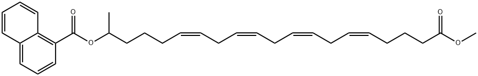 19-naphthoyl-5,8,11,14-eicosatetraenoic acid methyl ester分子式结构图