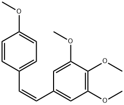 (Z)-3,4,5,4'-四甲氧基二苯乙烯分子式结构图