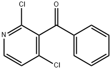 (2,4-二氯吡啶-3-基)(苯基)甲酮分子式结构图